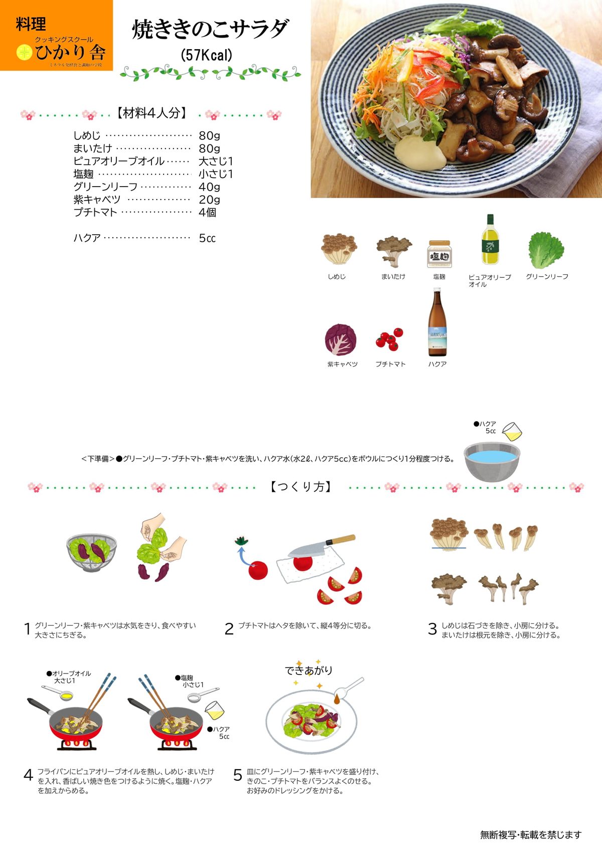 焼ききのこサラダ